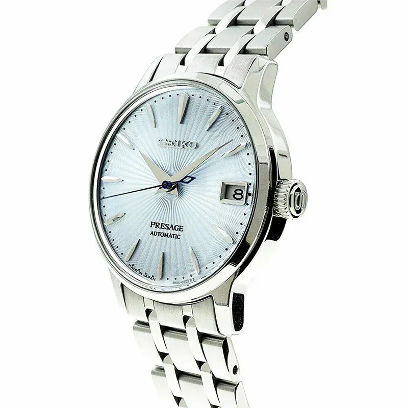 Seiko Presage Cocktail Time Ice Blue Automatic Men's Watch- SRPE19J1